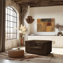  Manufacturer Color_Brown -- Cascade Brown Velvet Upholstered Chair IMAGE 2