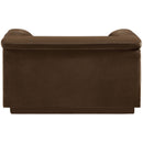  Manufacturer Color_Brown -- Cascade Brown Velvet Upholstered Chair IMAGE 3