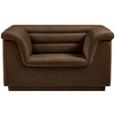  Manufacturer Color_Brown -- Cascade Brown Velvet Upholstered Chair IMAGE 5
