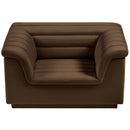 Meridian Cascade Brown Velvet Fabric Chair IMAGE 6