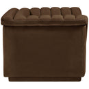 Meridian Cascade Brown Velvet Fabric Chair IMAGE 7
