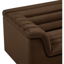 Manufacturer Color_Brown -- Cascade Brown Velvet Upholstered Chair IMAGE 9