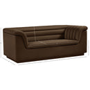  Manufacturer Color_Brown -- Cascade 72" Brown Velvet Upholstered Loveseat IMAGE 17