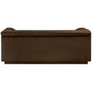  Manufacturer Color_Brown -- Cascade 72" Brown Velvet Upholstered Loveseat IMAGE 3