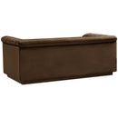  Manufacturer Color_Brown -- Cascade 72" Brown Velvet Upholstered Loveseat IMAGE 4