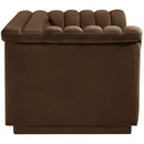  Manufacturer Color_Brown -- Cascade 72" Brown Velvet Upholstered Loveseat IMAGE 7