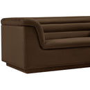  Manufacturer Color_Brown -- Cascade 94" Brown Velvet Upholstered Sofa IMAGE 10
