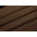 Meridian Cascade Brown Velvet Fabric Sofa IMAGE 12