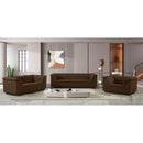  Manufacturer Color_Brown -- Cascade 94" Brown Velvet Upholstered Sofa IMAGE 16