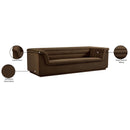  Manufacturer Color_Brown -- Cascade 94" Brown Velvet Upholstered Sofa IMAGE 18