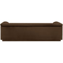  Manufacturer Color_Brown -- Cascade 94" Brown Velvet Upholstered Sofa IMAGE 3