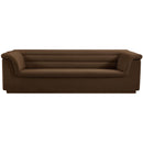  Manufacturer Color_Brown -- Cascade 94" Brown Velvet Upholstered Sofa IMAGE 5