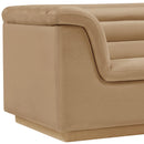  Manufacturer Color_Camel -- Cascade Camel Velvet Upholstered Chair IMAGE 10