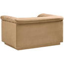  Manufacturer Color_Camel -- Cascade Camel Velvet Upholstered Chair IMAGE 4