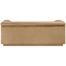  Manufacturer Color_Camel -- Cascade 72" Camel Velvet Upholstered Loveseat IMAGE 3