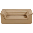  Manufacturer Color_Camel -- Cascade 72" Camel Velvet Upholstered Loveseat IMAGE 6