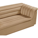  Manufacturer Color_Camel -- Cascade 72" Camel Velvet Upholstered Loveseat IMAGE 8
