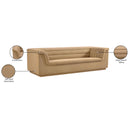  Manufacturer Color_Camel -- Cascade 94" Camel Velvet Upholstered Sofa IMAGE 18