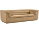  Manufacturer Color_Camel -- Cascade 94" Camel Velvet Upholstered Sofa IMAGE 1