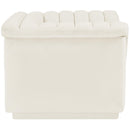  Manufacturer Color_Cream -- Cascade Cream Velvet Upholstered Chair IMAGE 7