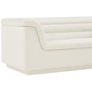  Manufacturer Color_Cream -- Cascade 72" Cream Velvet Upholstered Loveseat IMAGE 10
