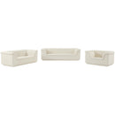  Manufacturer Color_Cream -- Cascade 72" Cream Velvet Upholstered Loveseat IMAGE 15