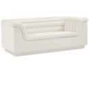  Manufacturer Color_Cream -- Cascade 72" Cream Velvet Upholstered Loveseat IMAGE 1