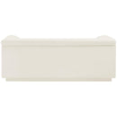  Manufacturer Color_Cream -- Cascade 72" Cream Velvet Upholstered Loveseat IMAGE 3