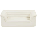  Manufacturer Color_Cream -- Cascade 72" Cream Velvet Upholstered Loveseat IMAGE 6