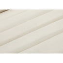 Meridian Cascade Cream Velvet Fabric Sofa IMAGE 12