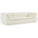  Manufacturer Color_Cream -- Cascade 94" Cream Velvet Upholstered Sofa IMAGE 17
