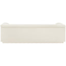  Manufacturer Color_Cream -- Cascade 94" Cream Velvet Upholstered Sofa IMAGE 3