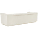  Manufacturer Color_Cream -- Cascade 94" Cream Velvet Upholstered Sofa IMAGE 4
