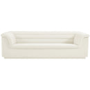  Manufacturer Color_Cream -- Cascade 94" Cream Velvet Upholstered Sofa IMAGE 5