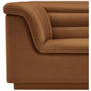 Meridian Cascade Saddle Velvet Fabric Chair IMAGE 11