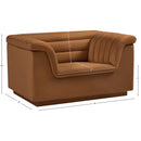  Manufacturer Color_Saddle -- Cascade Saddle Velvet Upholstered Chair IMAGE 17