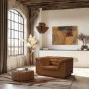  Manufacturer Color_Saddle -- Cascade Saddle Velvet Upholstered Chair IMAGE 2