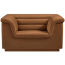  Manufacturer Color_Saddle -- Cascade Saddle Velvet Upholstered Chair IMAGE 5