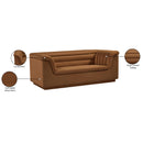  Manufacturer Color_Saddle -- Cascade 72" Saddle Velvet Upholstered Loveseat IMAGE 18