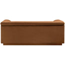  Manufacturer Color_Saddle -- Cascade 72" Saddle Velvet Upholstered Loveseat IMAGE 3