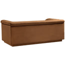  Manufacturer Color_Saddle -- Cascade 72" Saddle Velvet Upholstered Loveseat IMAGE 4
