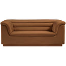  Manufacturer Color_Saddle -- Cascade 72" Saddle Velvet Upholstered Loveseat IMAGE 5