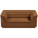  Manufacturer Color_Saddle -- Cascade 72" Saddle Velvet Upholstered Loveseat IMAGE 6