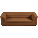 Meridian Cascade Saddle Velvet Fabric Sofa IMAGE 6