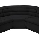  Manufacturer Color_Black -- Meridian Cascade Fabric 3 pc Sectional IMAGE 11