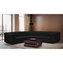  Manufacturer Color_Black -- Meridian Cascade Fabric 3 pc Sectional IMAGE 2