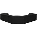  Manufacturer Color_Black -- Meridian Cascade Fabric 3 pc Sectional IMAGE 3