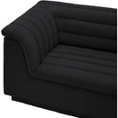  Manufacturer Color_Black -- Meridian Cascade Fabric 3 pc Sectional IMAGE 8