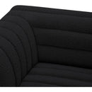  Manufacturer Color_Black -- Meridian Cascade Fabric 3 pc Sectional IMAGE 9