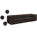  Manufacturer Color_Brown -- Cascade 118" Brown Boucle Fabric Upholstered Modular Sofa IMAGE 11